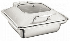 400x440x300mm 商業用調理用器具 6L 2/3 矩形チャファー W/O フレーム スライバー 色