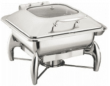400x440x300mm 商業用調理用器具 6L 2/3 矩形チャファー W/O フレーム スライバー 色