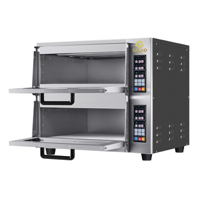 生産性 2 層 電動焼肉器具 5kw パワー A ピザ/パンオーブン
