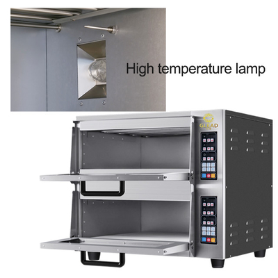 生産性 2 層 電動焼肉器具 5kw パワー A ピザ/パンオーブン