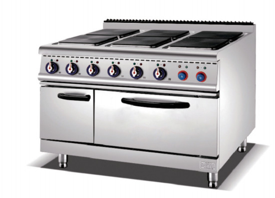 デジタル制御 ガス レストラン 調理器具 フル スムーズプレート トレイ 220-240V シルバー ホワイト