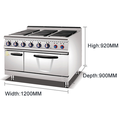 電気レストラン料理設備 29KW 176kg ステンレス鋼 GL-TT-6モデル