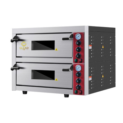 9kWの電源 3N-380V/220-240Vの電圧 115KGの重量を持つ商用ピザベーキングオーブン