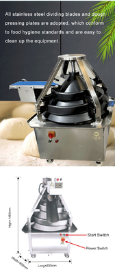 効率 不同鋼 304 パン屋 生産ライン 連続 パスタ 分割器 380V 50HZ 電圧