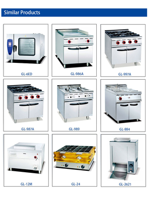 800×900×850 70 高量生産のための不?? 鋼ファストフードキッチン機器