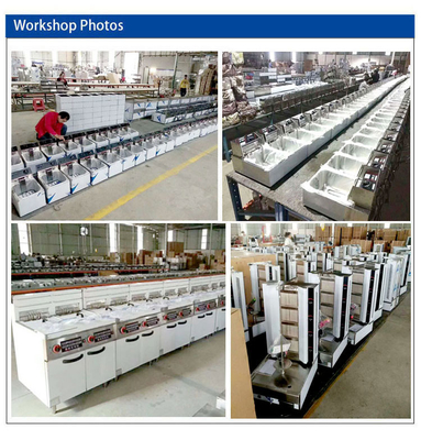800×900×850 70 高量生産のための不?? 鋼ファストフードキッチン機器