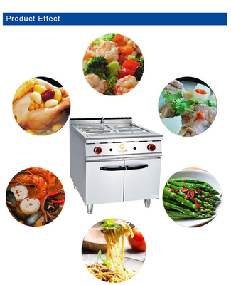 ガスの消費量 LPG/NG 1.58/2.28Kg/h 100kg容量のレストラン料理設備