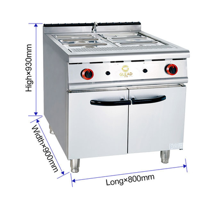 電源 LPG/NG 22 100kg容量の商業用キッチン調理機器