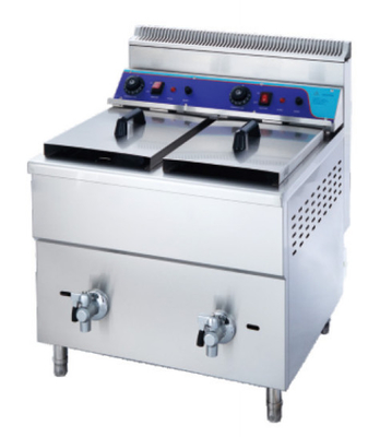 2つのバーナーを持つガスフライヤー 30kg 11.2kw 炊飯器 商業用炊飯器 220V 電圧