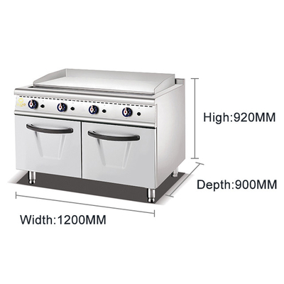 温度調節可能なガス/電気調理機 LPG/NGガスバルブ付き