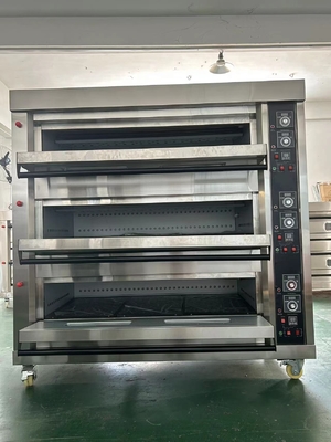 低エネルギー消費 パン屋用のガスデッキオーブン 220V50HZ 電圧 0.3KW 電力