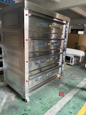 16 トレイ 容量 ガス駆動 パン屋台オーブン 220V50HZ 0.3KW 電力