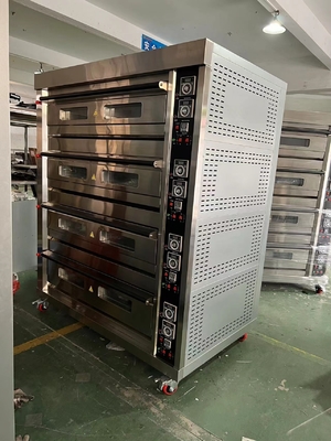 16 トレイ 容量 ガス駆動 パン屋台オーブン 220V50HZ 0.3KW 電力