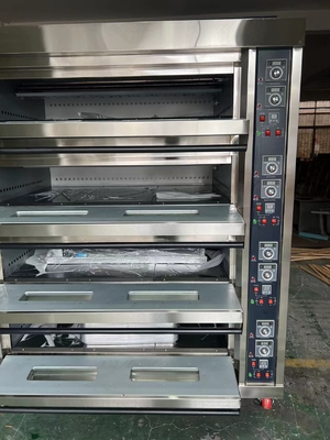 ガスデッキオーブン 16トレイ容量 パン屋の調理用 485g 純重量 220V 電源