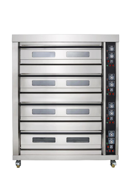 ガスデッキオーブン 16トレイ容量 パン屋の調理用 485g 純重量 220V 電源