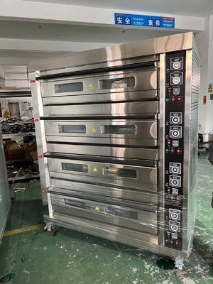 ガスデッキオーブン 16トレイ容量 パン屋の調理用 485g 純重量 220V 電源