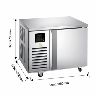 860*800*585mm 恒常温度制御用の商用調理装置 爆風冷却機/冷凍機