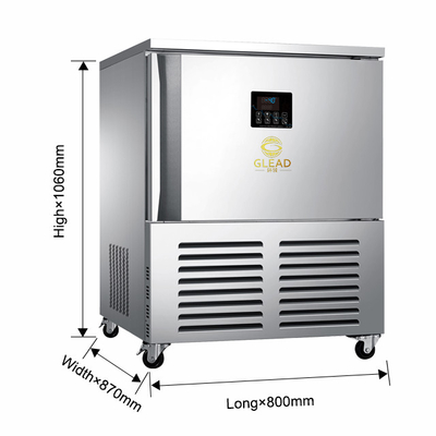 強力な 900W 商用調理機器 3 トレイ 空気冷却機 冷凍 -18.C 深凍冷却