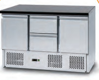 内部に磨いたコーナー 冷蔵カウンター 220V/50Hz 2.C-8.C サラデット CE/ETL/CSA認定