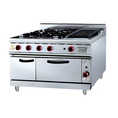 GH-999A ガスレンジ アバ・ロック・グリル 27Kw ヘビー・デューティ レストラン 調理オーブン