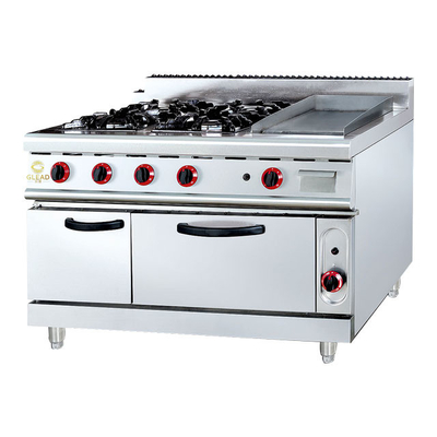 GH-999A ガスレンジ アバ・ロック・グリル 27Kw ヘビー・デューティ レストラン 調理オーブン