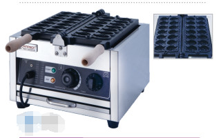 電動ワッフルメーカー 1.6KW 220-240V 完全茶色ワッフル用の商用パン具