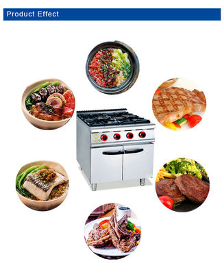 強力な商用ホテルの設備 温度制御範囲120~330Cで 4個燃えます