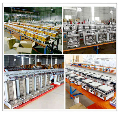 強力な商用ホテルの設備 温度制御範囲120~330Cで 4個燃えます