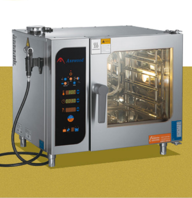 ステンレス鋼 コンビ蒸気オーブン 銀 220V-240V 25-250°C 優れた焼焼と蒸気