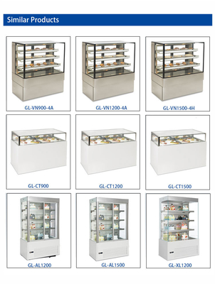 1650W イタリアンパン 18pcs 換気工業冷蔵設備 ゼラト アイスクリームディスプレイ