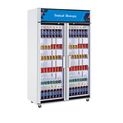 商業用ステンレス鋼飲料ディスプレイ冷却器 210L 冷却体積 220-240v 電圧 0-10 温度