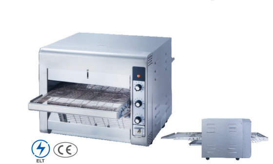 220-240V シルバーステンレス鋼 ピザオーブン 50-400°C テンプレートコンベヤー ピザオーブン