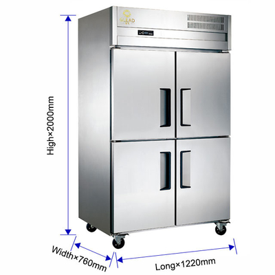 ストレージのための冷凍機能を持つ不oxidable鋼の商業冷蔵庫冷凍庫 - 220-240V 50Hz
