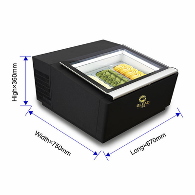 スマートゼラト アイスクリーム 展示 200W 冷蔵装置 44KG N.W -16.C から -18.C 温度 220-240V