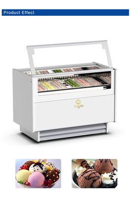 1050W 換気ガレージアイスクリームショーケース 冷蔵庫 6 イタリアンパン