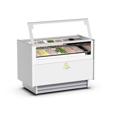 1050W 換気ガレージアイスクリームショーケース 冷蔵庫 6 イタリアンパン