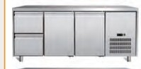 空気冷却 ステンレス鋼 GN1/1 3 ドア 作業台 冷却器 温度 2~8.C 冷却装置