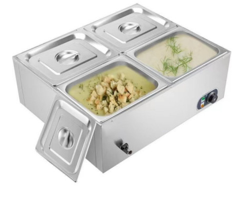 レストラン料理用の電気銀バインマリー 0°Cから100°Cの温度範囲