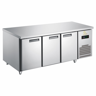 安定冷却と 220-240V 1PH 50HZ 圧力のモジュール式産業冷蔵設備 ピザキャビネット/サラダキャビネット