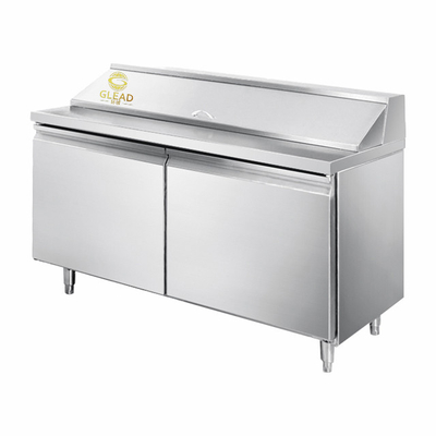 プラグインモジュラー産業冷蔵設備 270L-410L容量と安定冷却システムを持つピザキャビネット