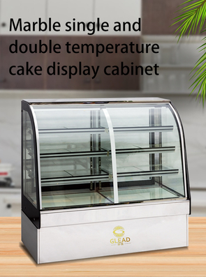 効率 産業用冷却装置 415L ケーキショーケース 2~8°C 温度範囲