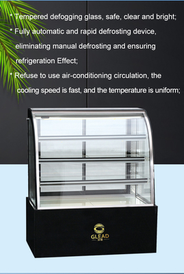 商業用ケーキ展示台 冷蔵庫 415L 容量 2200W 電力消費 空気冷却技術
