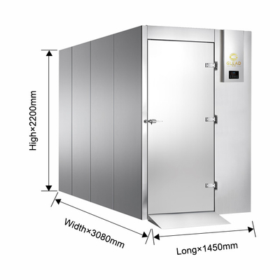 工業用冷却機/冷凍庫 2700W パワー 15 トレイ容量用 空気冷却装置