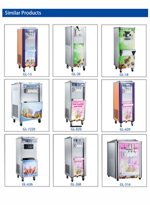 2ホッパーと1.7kWの出力を持つアイスクリーム生産機械