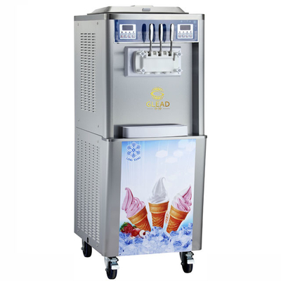工業用ソフトアイスクリーム機 2x2.1L 冷凍タンク 22-28kg/h 生産