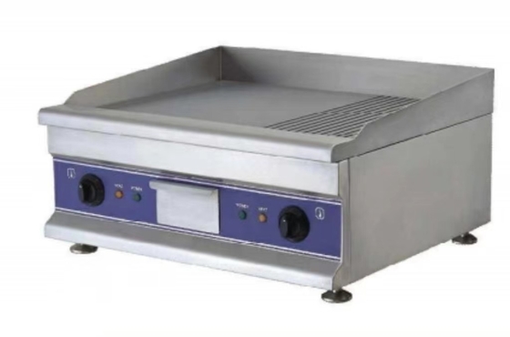電気ステンレス鋼グリッドル 220-240v 50hz 銀製 キッチン機器 料理用