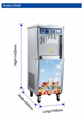 効率的な生産と冷却のための二重5.8Lホッパーを持つ産業冷蔵設備