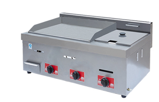 ガス レストラン グリッドル ステンレス スチール シルバー 調理器具 温度範囲 0.C - 100.C