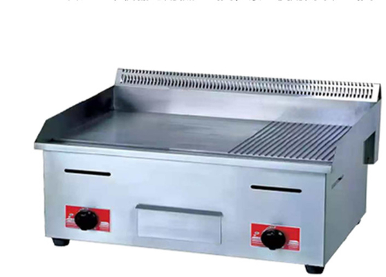 ガス レストラン グリッドル ステンレス スチール シルバー 調理器具 温度範囲 0.C - 100.C