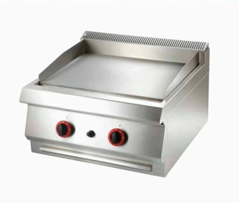 2800Pa のガス 圧力 の シルバー ガス グリッドル 0-100.C で 様々な 食品 を 調理 する